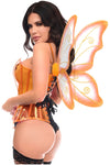Lavish 2 PC Clear Orange Pixie Fairy Corset Costume - Love it Curvy