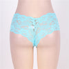 Sexy Sheer Floral Lace Brief Panties in pink - Love It Curvy