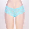 Sexy Sheer Floral Lace Brief Panties in pink - Love It Curvy