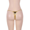 Metallic Faux Leather G-String Thong | Love It Curvy