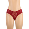 Floral Lace Mesh Panty with Lace-Up Back | Love It Curvy