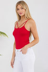 Seamless Strappy Detail Cami Top | Love It Curvy