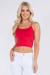 Seamless Skinny Strap Cropped Cami | Love It Curvy