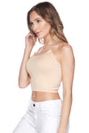 Seamless Skinny Strap Cropped Cami | Love It Curvy