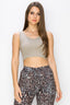 Ribbed Deep Scoop Cropped Tank Top with Reversible Neckline | Love It Curvy