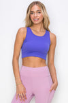 Love It Curvy Ribbed High Neck Cropped Tank Top