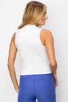 Love It Curvy Always Classy Ribbed Mock Neck Tank