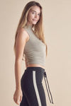 Love It Curvy Always Classy Ribbed Mock Neck Tank
