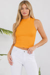 Love It Curvy Always Classy Ribbed Mock Neck Tank