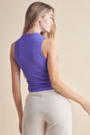 Love It Curvy Always Classy Ribbed Mock Neck Tank