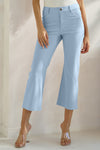 Love It Curvy Classic Solid Straight Leg Crop Jeggings