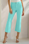 Love It Curvy Classic Solid Straight Leg Crop Jeggings