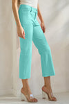Love It Curvy Classic Solid Straight Leg Crop Jeggings