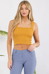 Love It Curvy Seamless Textured Crop Tank