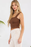 Love It Curvy Seamless Textured Crop Tank