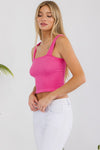Love It Curvy Seamless Textured Crop Tank