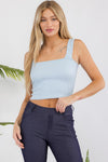 Love It Curvy Seamless Textured Crop Tank