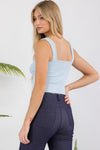 Love It Curvy Seamless Textured Crop Tank
