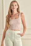 Love It Curvy Seamless Textured Crop Tank