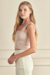 Love It Curvy Seamless Textured Crop Tank
