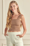 Love It Curvy Seamless Textured Crop Tank