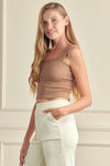 Love It Curvy Seamless Textured Crop Tank