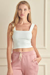 Love It Curvy Seamless Textured Crop Tank