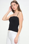 Ribbed Thin Strapped Seamless Cami | Love It Curvy