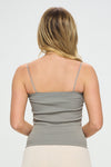 Ribbed Thin Strapped Seamless Cami | Love It Curvy