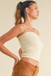 Ribbed Thin Strapped Seamless Cami | Love It Curvy