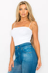 Ribbed Thin Strapped Seamless Cami | Love It Curvy