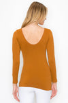 Love It Curvy Seamless Reversible V-Neck Long Sleeve Top