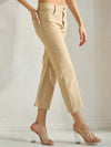 Love It Curvy Classic Solid Straight Leg Crop Jeggings