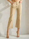 Love It Curvy Classic Solid Straight Leg Crop Jeggings