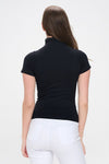 Love It Curvy Bare Essential Seamless Mock Neck Short Sleeve Top