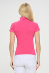 Love It Curvy Bare Essential Seamless Mock Neck Short Sleeve Top