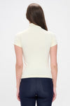 Love It Curvy Bare Essential Seamless Mock Neck Short Sleeve Top
