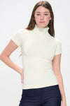 Love It Curvy Bare Essential Seamless Mock Neck Short Sleeve Top