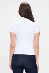 Love It Curvy Bare Essential Seamless Mock Neck Short Sleeve Top