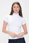 Love It Curvy Bare Essential Seamless Mock Neck Short Sleeve Top