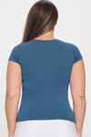 Seamless Crew Neck Short Sleeve Top | Love It Curvy