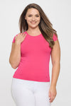 Seamless Crew Neck Short Sleeve Top | Love It Curvy