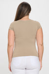 Seamless Crew Neck Short Sleeve Top | Love It Curvy