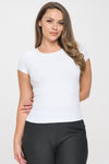 Seamless Crew Neck Short Sleeve Top | Love It Curvy