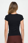 Seamless Crew Neck Short Sleeve Top | Love It Curvy