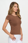 Seamless Crew Neck Short Sleeve Top | Love It Curvy