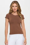 Seamless Crew Neck Short Sleeve Top | Love It Curvy