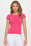 Seamless Crew Neck Short Sleeve Top | Love It Curvy