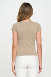 Seamless Crew Neck Short Sleeve Top | Love It Curvy
