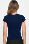 Seamless Crew Neck Short Sleeve Top | Love It Curvy